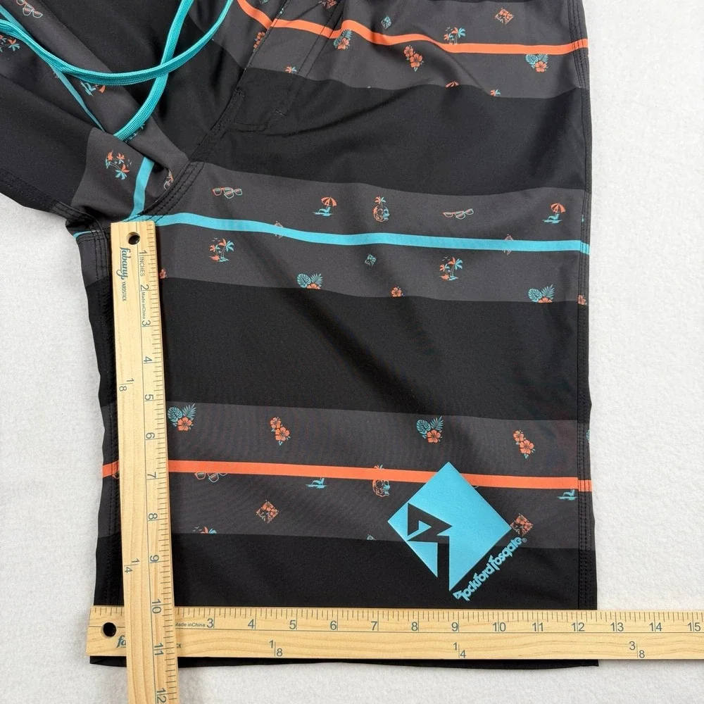Rockford‎ x Dixxon Men's Unlined Boardshorts Black Sz 34